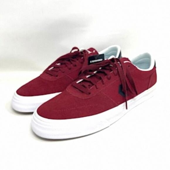 ?MEGA SALE?Converse Boulevard Men OX Back Alley Brick 17072 Nubuck Red White main image 5